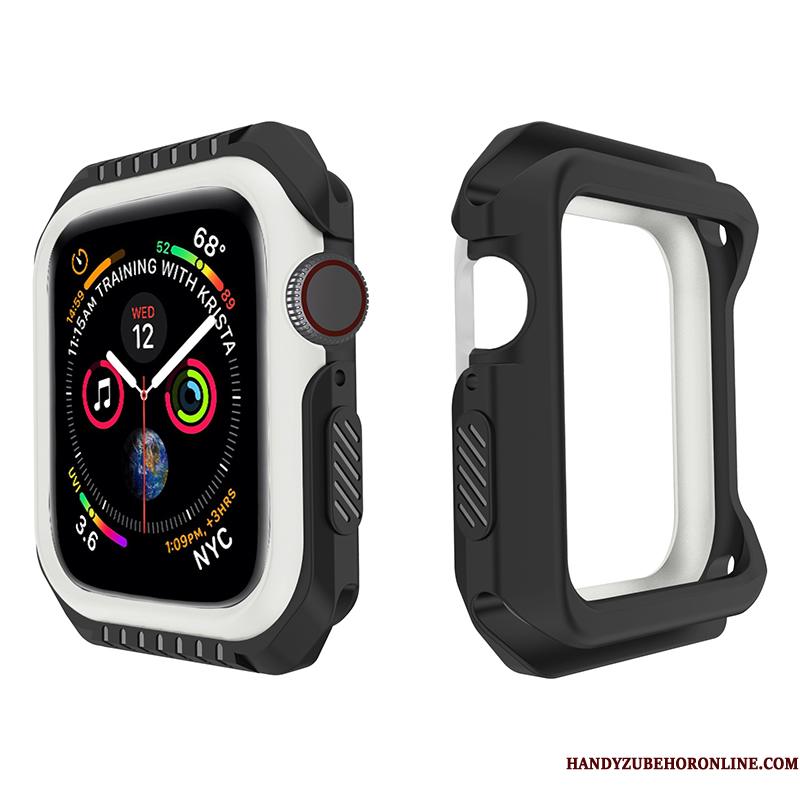 Apple Watch Series 1 Etui Cover Blød Anti-fald Gul Silikone Sort Beskyttelse
