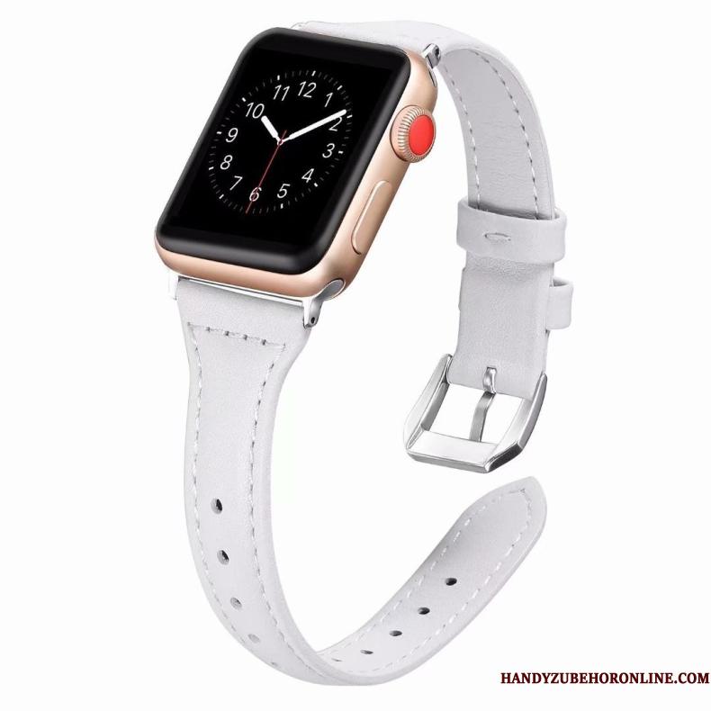 Apple Watch Series 1 Etui Ægte Læder Bøde Lyserød