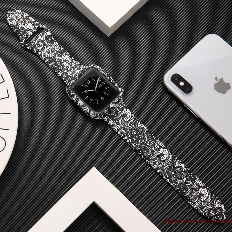 Apple Watch Series 2 Khaki Tryk Trendy Leopard Etui Silikone Beskyttelse