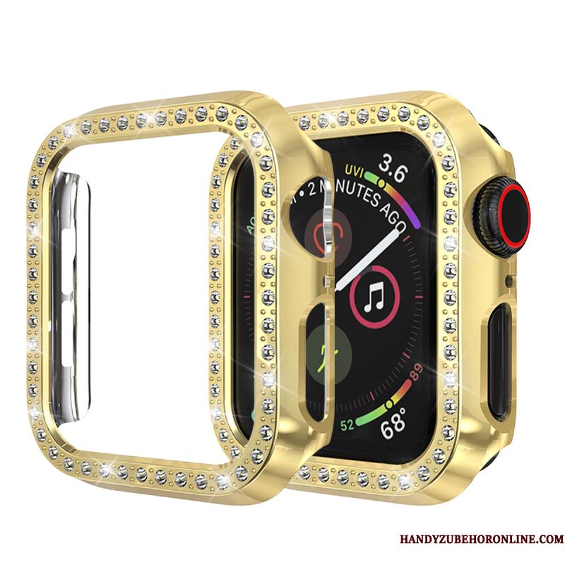 Apple Watch Series 3 Cover Beskyttelse Strass Anti-fald Guld Etui