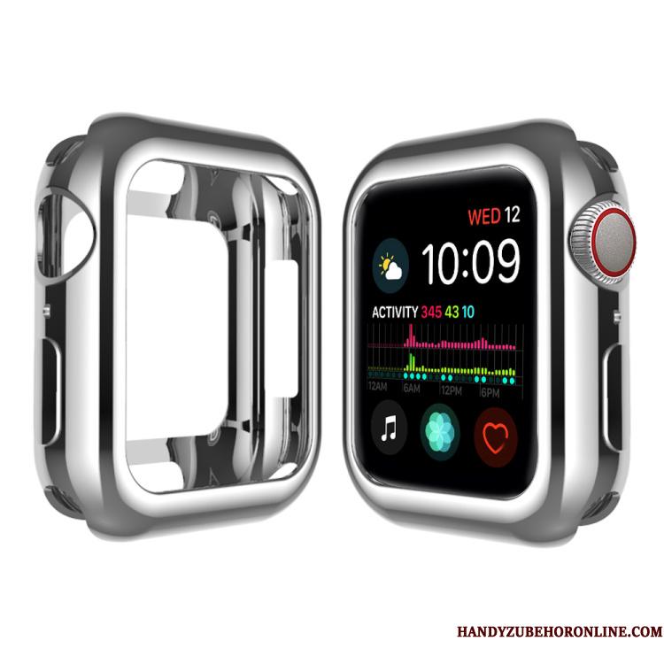 Apple Watch Series 4 Blød Pu Etui Silikone Lyserød Cover Belægning