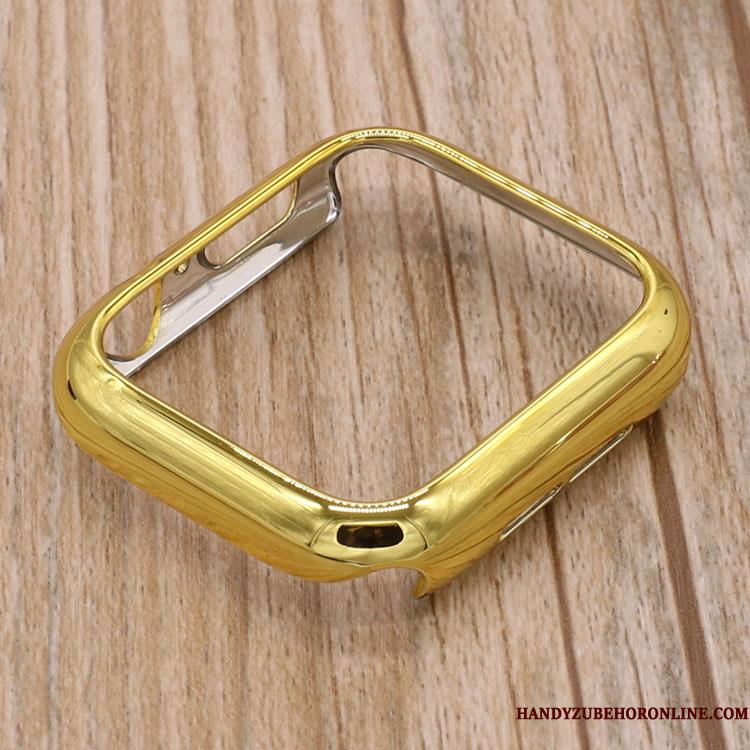 Apple Watch Series 4 Etui Ramme Alt Inklusive Anti-fald Guld Belægning Cover Beskyttelse