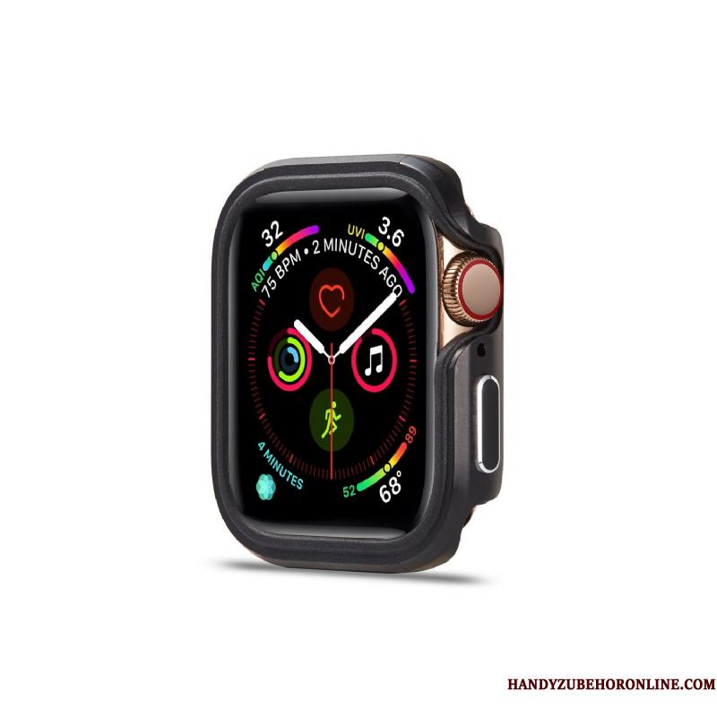 Apple Watch Series 4 Pu Metal Legering Anti-fald Etui Ny Cover