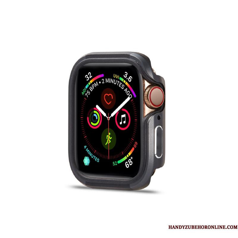 Apple Watch Series 4 Pu Metal Legering Anti-fald Etui Ny Cover