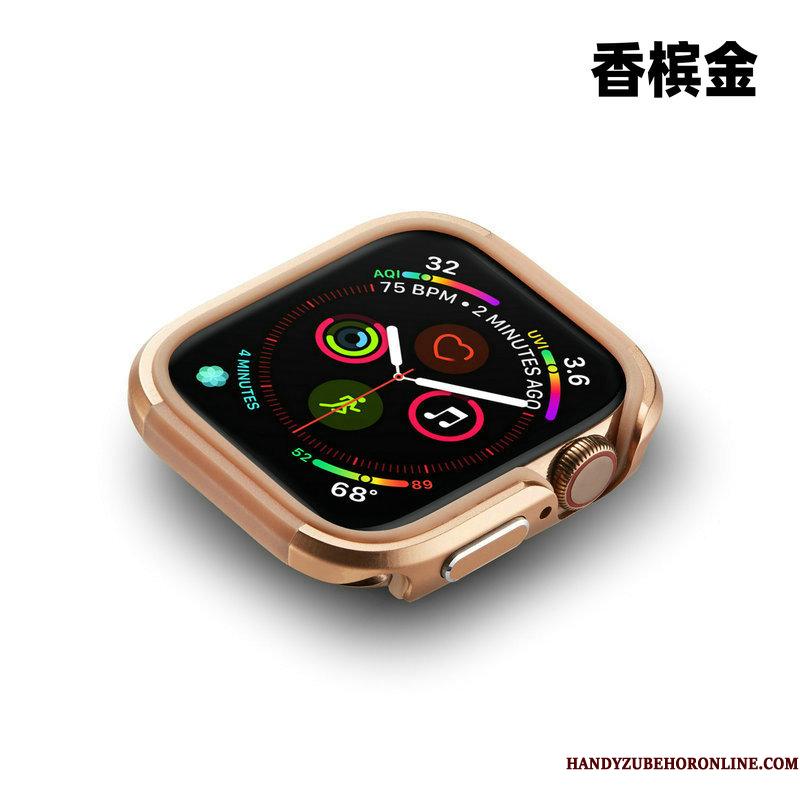 Apple Watch Series 4 Ramme Beskyttelse Anti-fald Etui Guld Metal