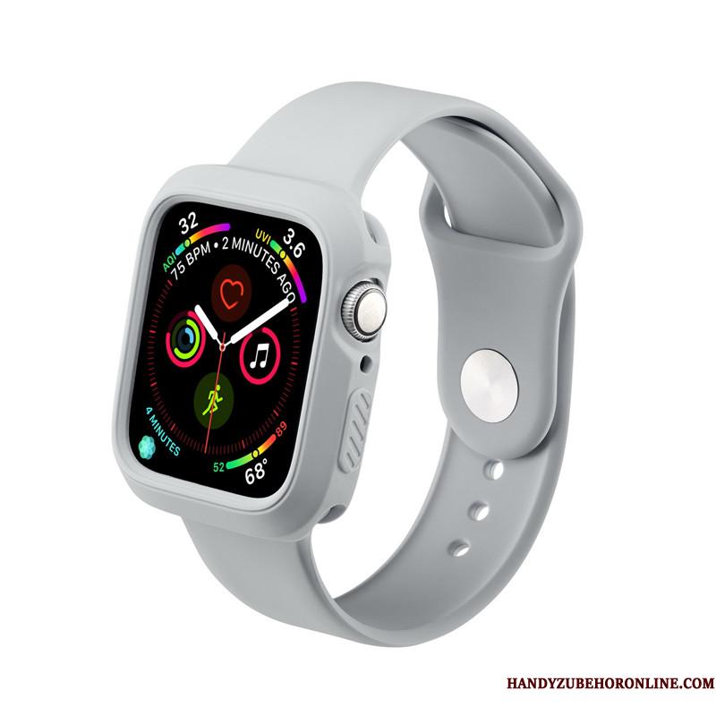 Apple Watch Series 4 Trend Af Personlighed Silikone Rød Etui Sport Vandtætte