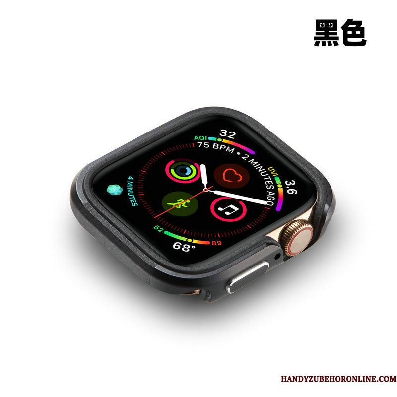 Apple Watch Series 5 Etui Blå Beskyttelse Metal Anti-fald Ramme