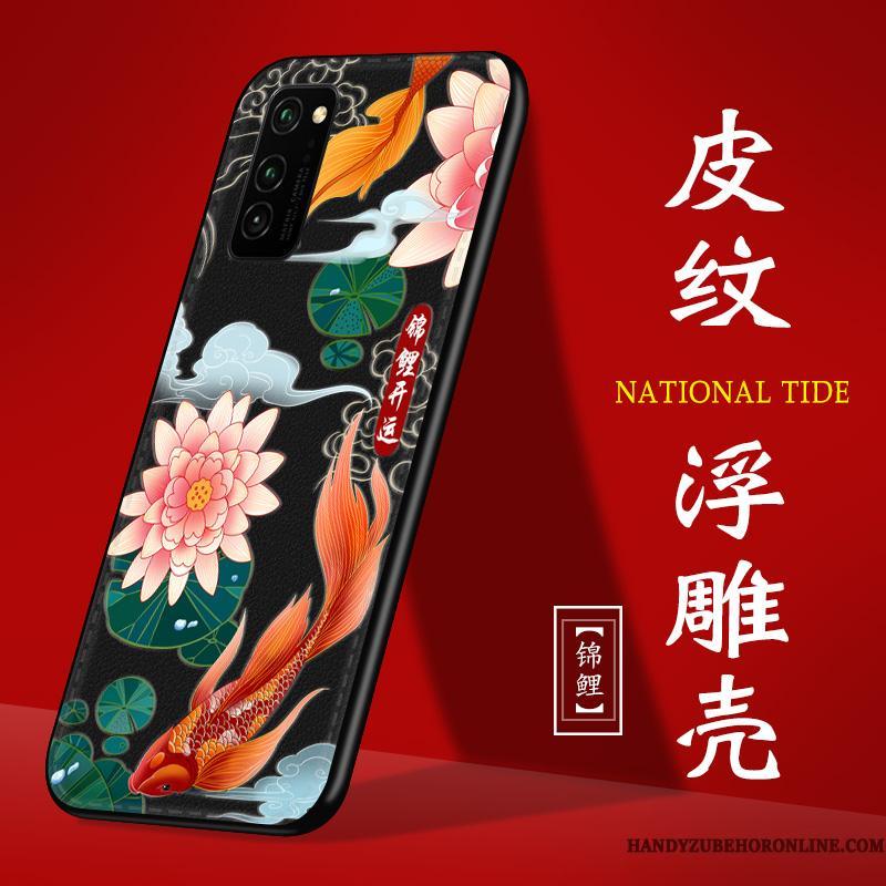 Honor 30 Pro Beskyttelse Relief Etui Kinesisk Stil Cover Grøn Alt Inklusive