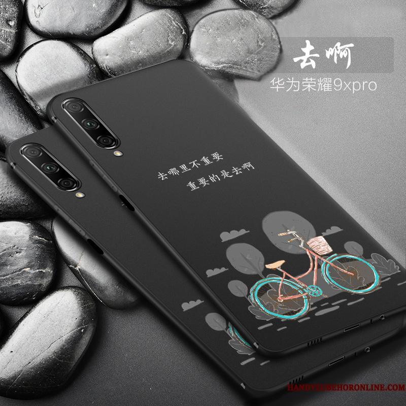 Honor 9x Pro Sort Cover Silikone Alt Inklusive Telefon Etui Ny Trend