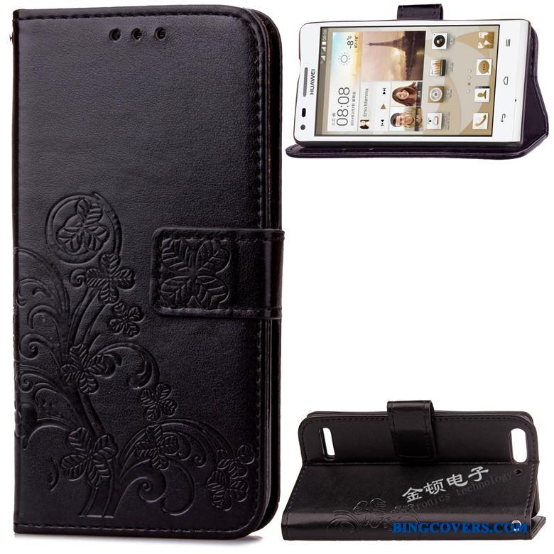 Huawei Ascend G6 Etui Mobiltelefon Beskyttelse Lædertaske Cover Silikone Anti-fald