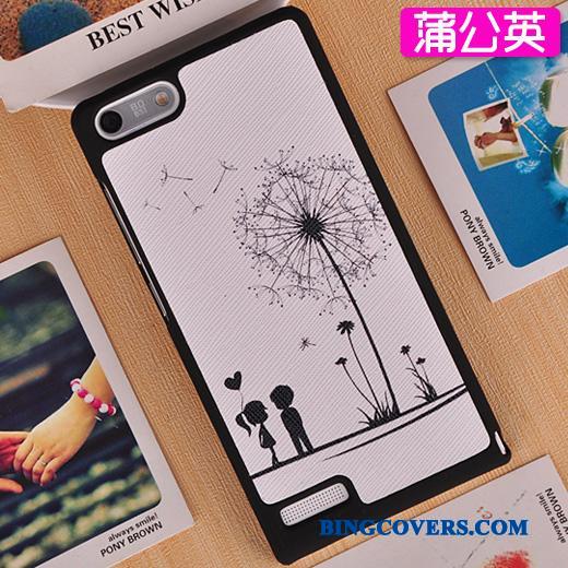 Huawei Ascend G6 Tynd Mobiltelefon Cover Hvid Etui Bagdæksel Telefon
