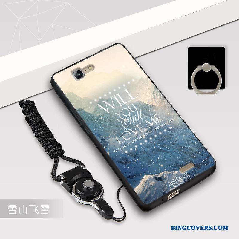 Huawei Ascend G7 Beskyttelse Telefon Etui Silikone Kreativ Sort Cover Af Personlighed