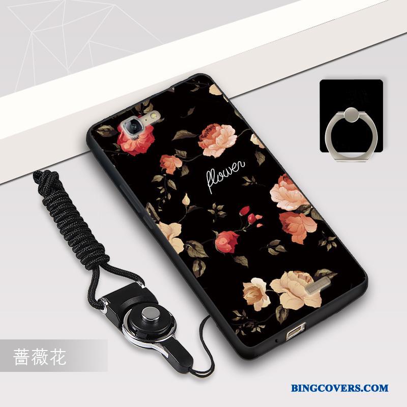 Huawei Ascend G7 Beskyttelse Telefon Etui Silikone Kreativ Sort Cover Af Personlighed