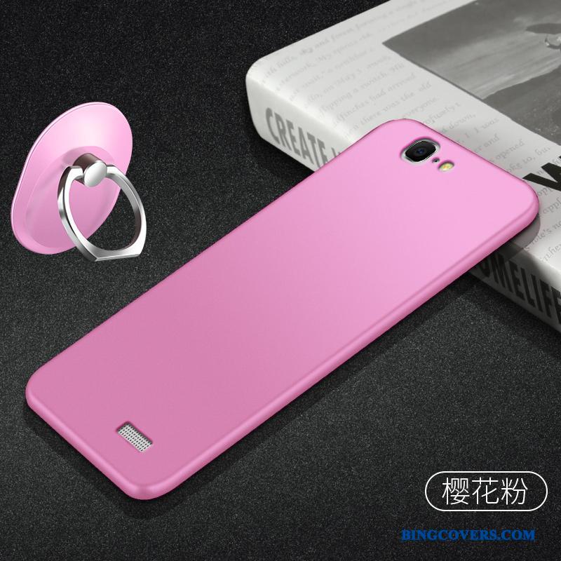 Huawei Ascend G7 Etui Mobiltelefon Silikone Anti-fald Beskyttelse Nubuck Cover Blød