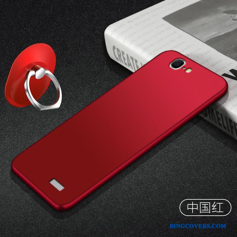 Huawei Ascend G7 Etui Mobiltelefon Silikone Anti-fald Beskyttelse Nubuck Cover Blød