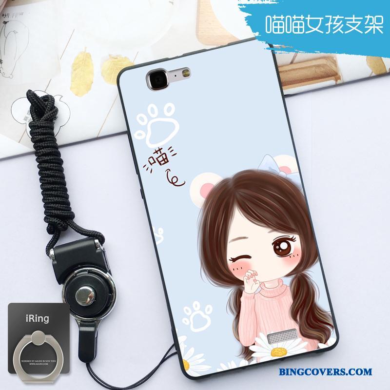 Huawei Ascend G7 Etui Silikone Beskyttelse Smuk Anti-fald Blød Hængende Ornamenter Cover