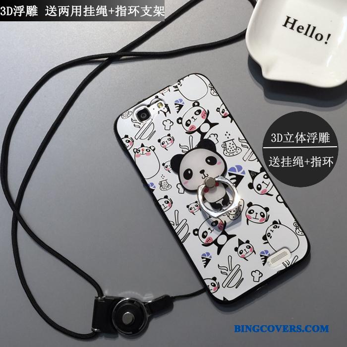Huawei Ascend G7 Telefon Etui Smuk Lyseblå Silikone Cover Trend Blød