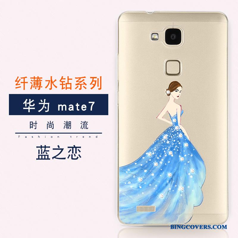 Huawei Ascend Mate 7 Anti-fald Trend Blød Telefon Etui Beskyttelse Cover Alt Inklusive