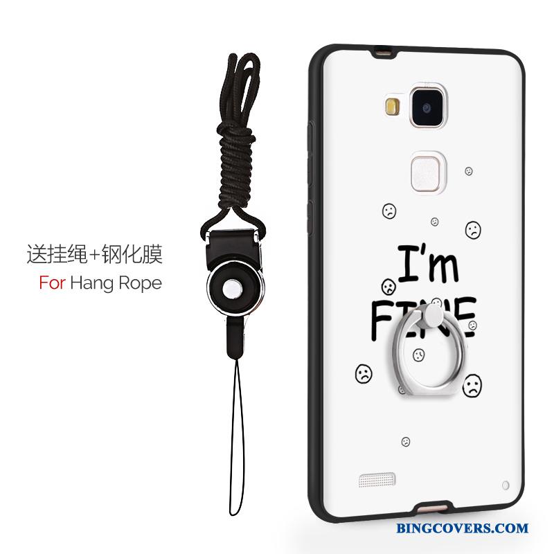 Huawei Ascend Mate 7 Beskyttelse Telefon Etui Silikone Nubuck Alt Inklusive Smuk Trend