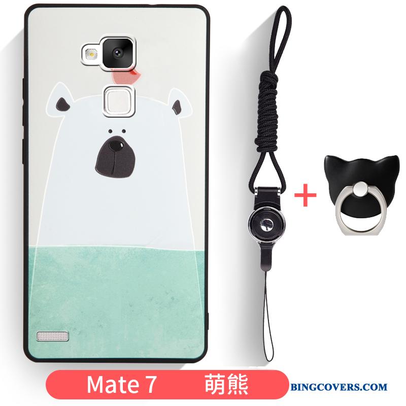 Huawei Ascend Mate 7 Farve Cover Alt Inklusive Telefon Etui Trend Hængende Ornamenter Anti-fald
