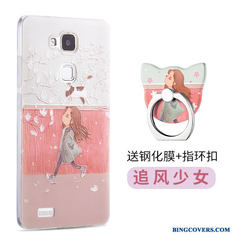 Huawei Ascend Mate 7 Lyseblå Cover Anti-fald Telefon Etui Ny Trend Beskyttelse