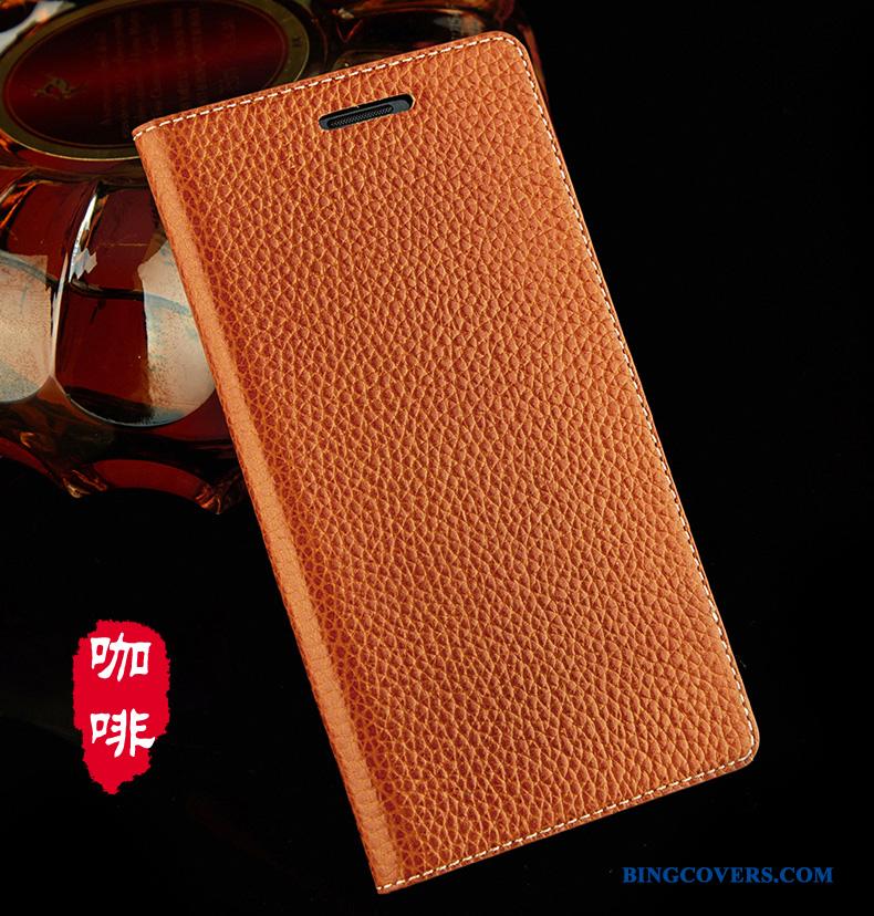Huawei Ascend Mate 7 Lædertaske Telefon Etui Cover Clamshell Mobiltelefon Anti-fald Rød