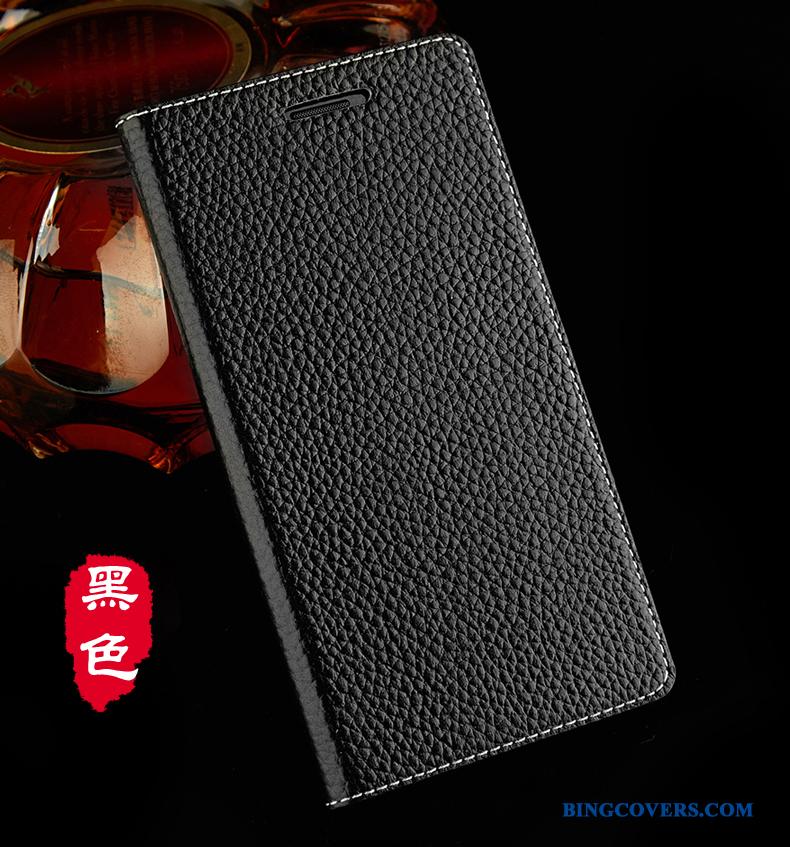 Huawei Ascend Mate 7 Lædertaske Telefon Etui Cover Clamshell Mobiltelefon Anti-fald Rød