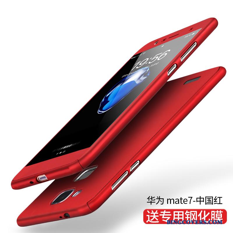 Huawei Ascend Mate 7 Tynd Alt Inklusive Mobiltelefon Nubuck Cover Telefon Etui Beskyttelse
