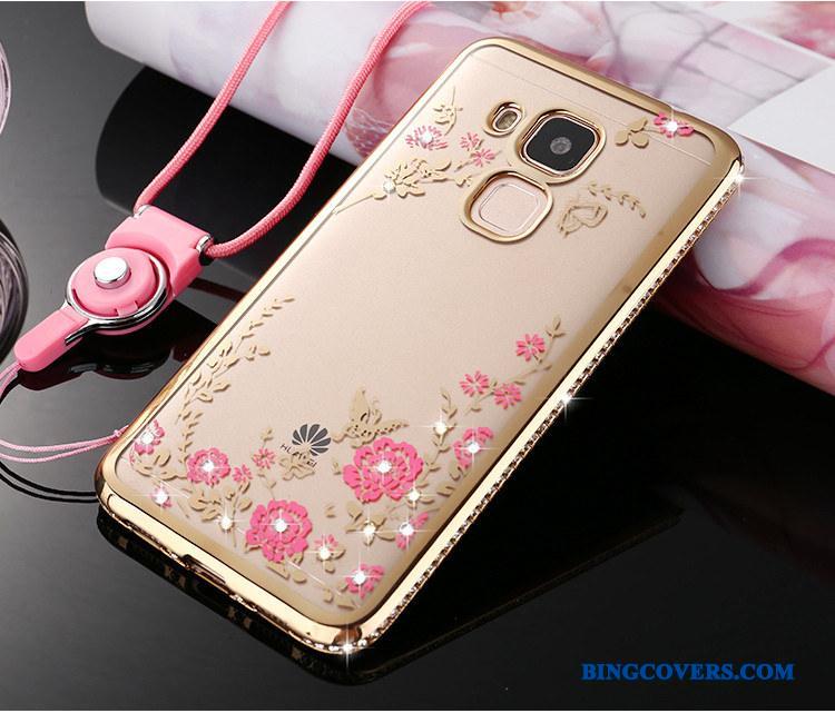 Huawei G7 Plus Beskyttelse Telefon Etui Silikone Cover Blød Guld Mobiltelefon