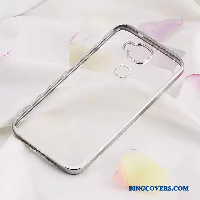 Huawei G7 Plus Blød Silikone Lyserød Gennemsigtig Etui Beskyttelse Telefon