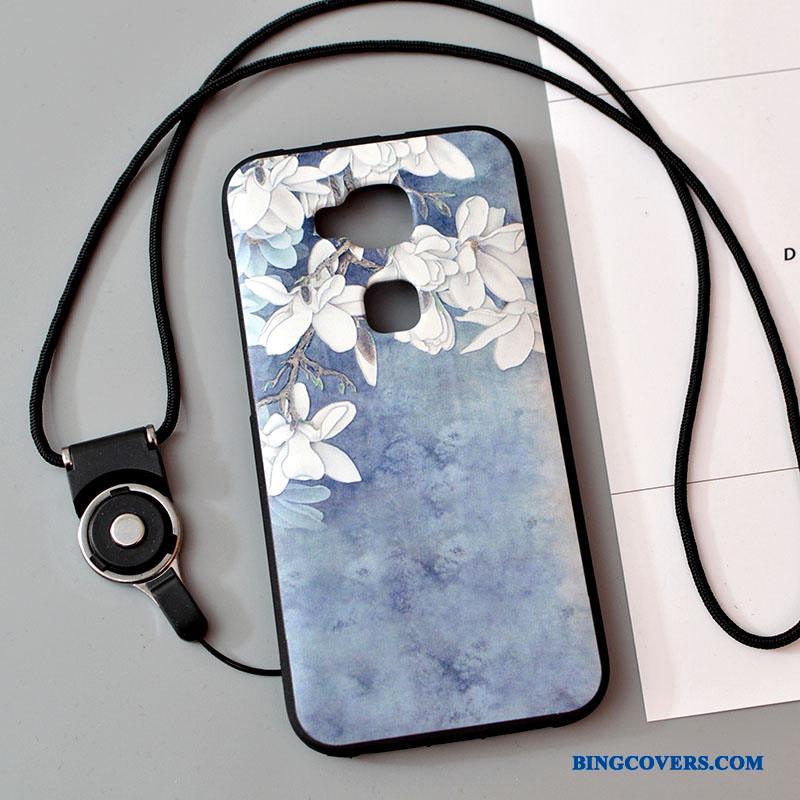 Huawei G7 Plus Cartoon Silikone Hvid Sort Trend Telefon Etui Blød