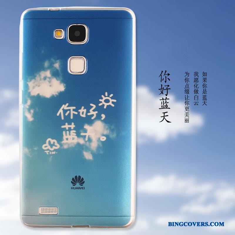 Huawei G7 Plus Cover Grøn Anti-fald Blød Etui Telefon Silikone