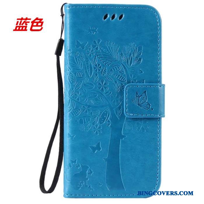 Huawei G7 Plus Etui Anti-fald Tegnebog Beskyttelse Hængende Ornamenter Brun Kort Clamshell