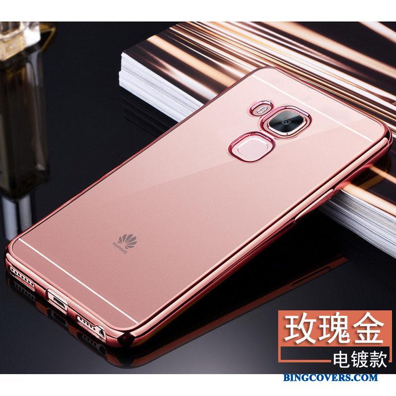 Huawei G7 Plus Etui Blød Anti-fald Silikone Guld Gennemsigtig Cover Beskyttelse