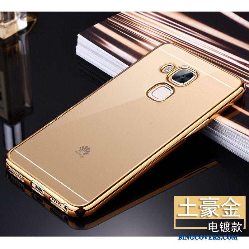 Huawei G7 Plus Etui Blød Anti-fald Silikone Guld Gennemsigtig Cover Beskyttelse