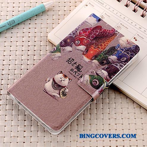 Huawei G7 Plus Etui Lilla Folio Cover Beskyttelse Anti-fald Lædertaske Alt Inklusive