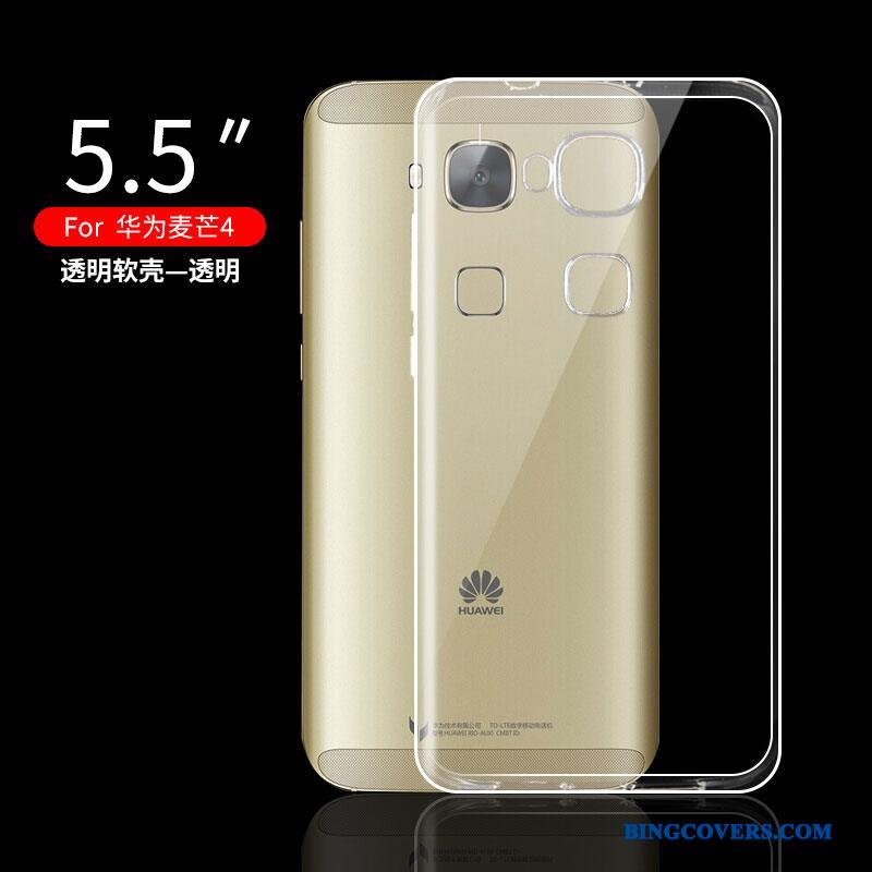 Huawei G7 Plus Gennemsigtig Alt Inklusive Telefon Etui Beskyttelse Silikone Cover Lyserød