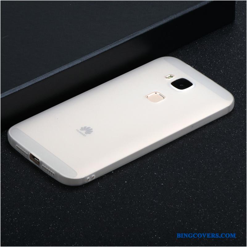 Huawei G7 Plus Lyserød Silikone Telefon Etui Blød Nubuck Cover Anti-fald