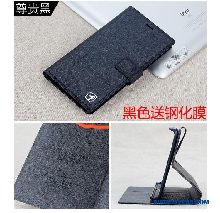 Huawei G7 Plus Lædertaske Folio Lyserød Telefon Etui
