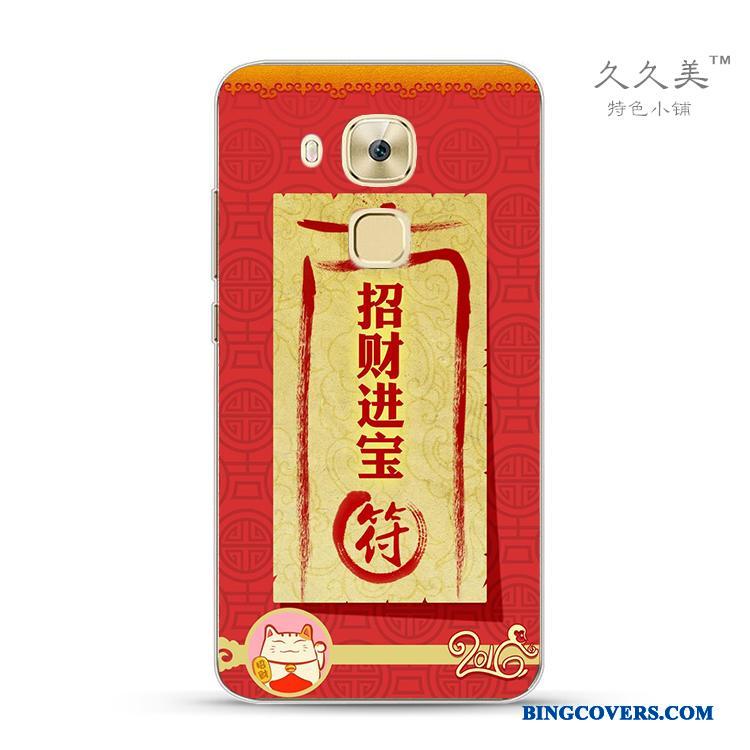 Huawei G7 Plus Ny Rød Farve Høj Kvalitet Telefon Etui Silikone Joyous
