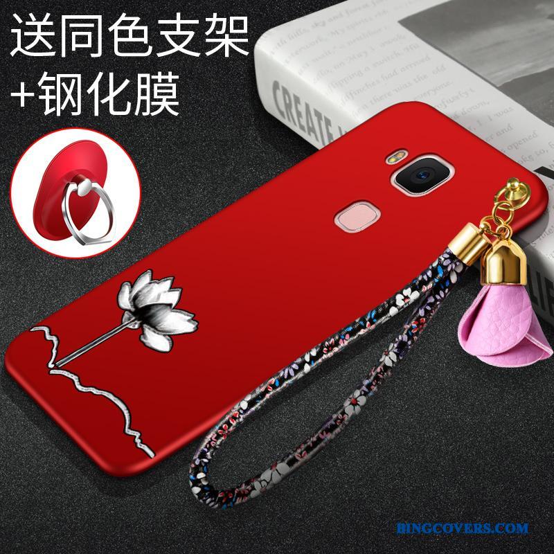 Huawei G7 Plus Rød Alt Inklusive Silikone Af Personlighed Blød Cover Etui