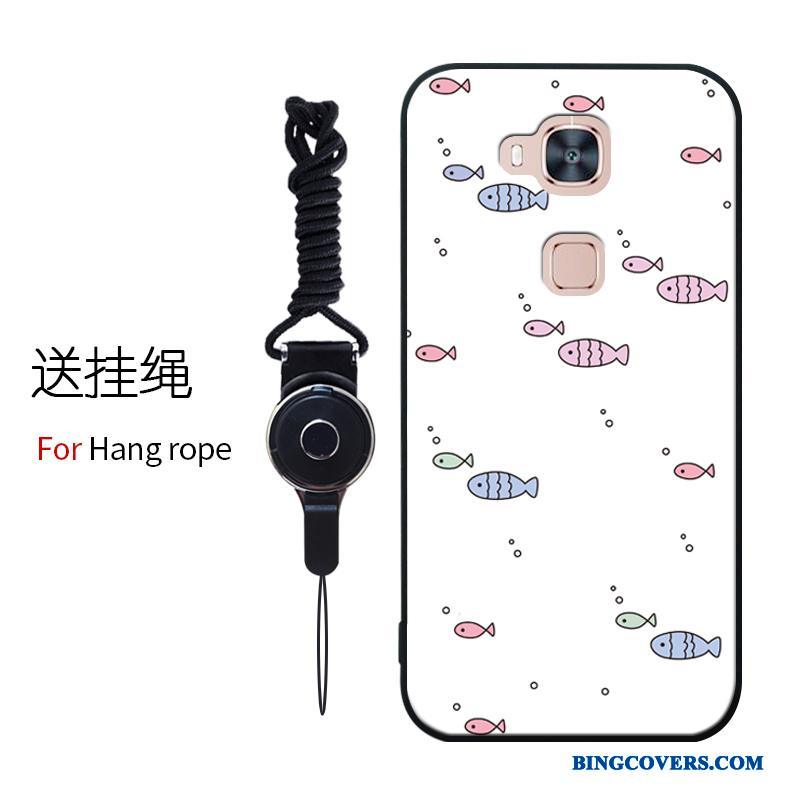 Huawei G7 Plus Skærmbeskyttelse Kreativ Af Personlighed Gul Telefon Etui Blød Cover