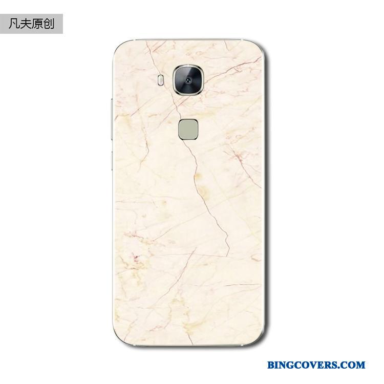 Huawei G7 Plus Smukke Cover Lyserød Telefon Etui Silikone Sort Blød