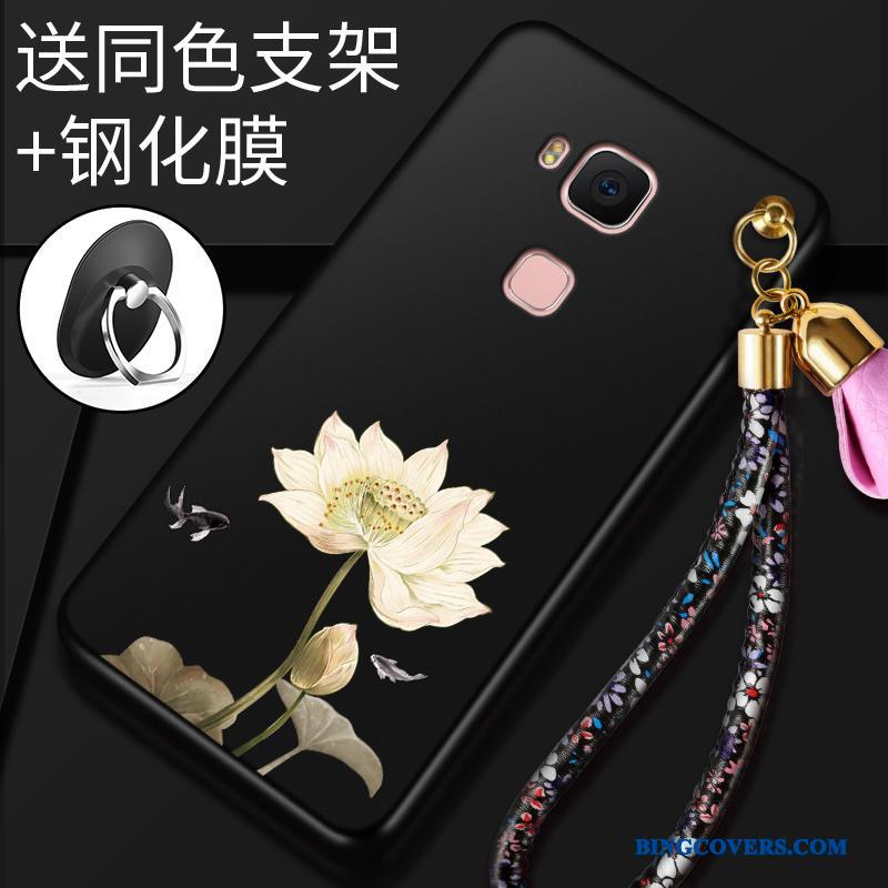 Huawei G7 Plus Sort Beskyttelse Anti-fald Blød Cover Mobiltelefon Telefon Etui