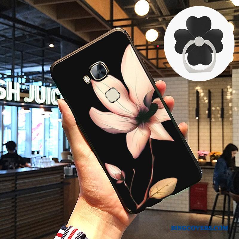 Huawei G7 Plus Sort Beskyttelse Anti-fald Silikone Blød Telefon Etui Cover