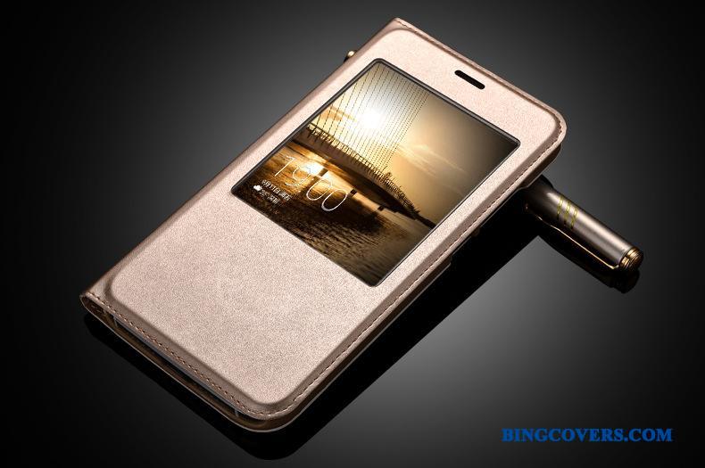 Huawei G7 Plus Telefon Etui Beskyttelse Hærdning Vækstdvale Skærmbeskyttelse Folio Lædertaske