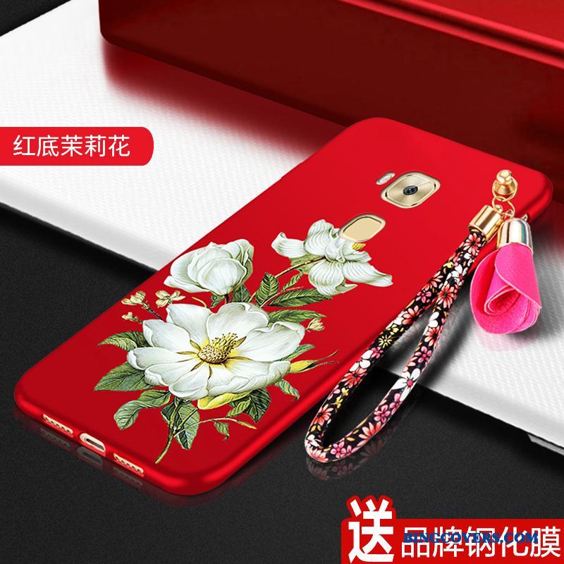 Huawei G7 Plus Telefon Etui Blød Cover Af Personlighed Rød Smuk Silikone