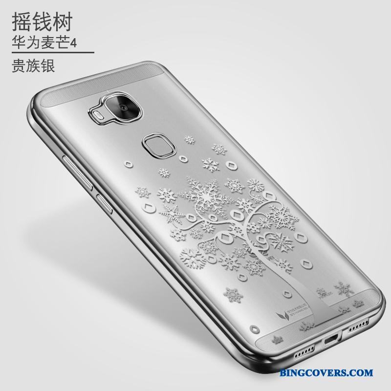 Huawei G7 Plus Telefon Etui Mobiltelefon Silikone Gennemsigtig Blød Ny Lyserød