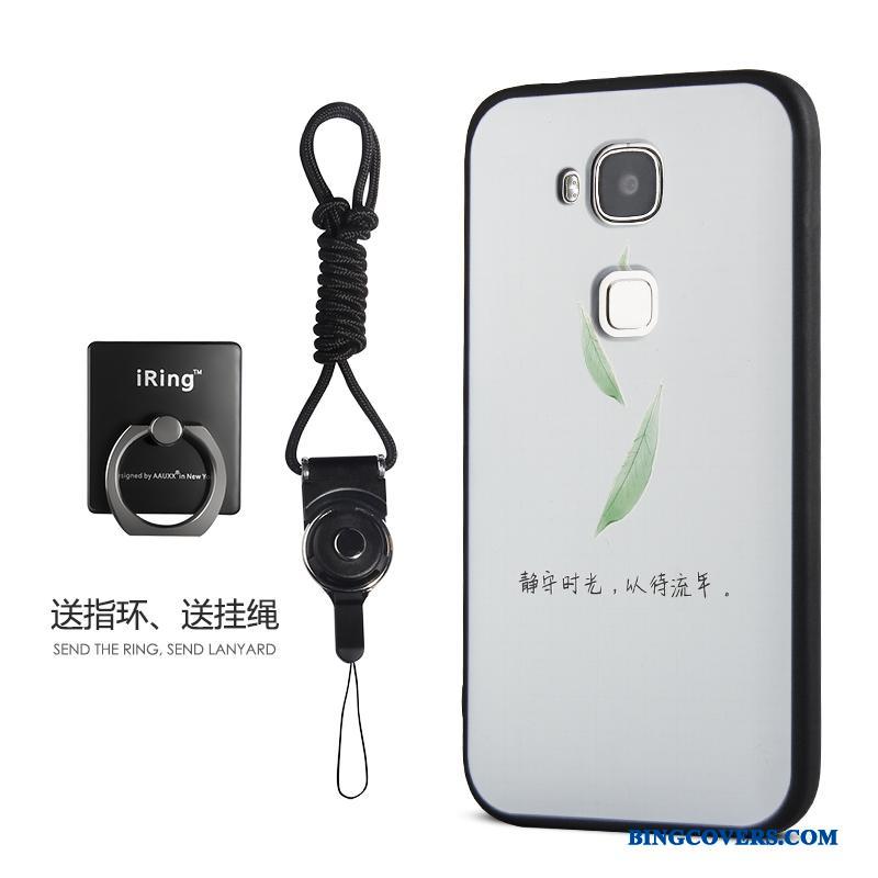 Huawei G7 Plus Telefon Etui Trend Tredimensionale Alt Inklusive Anti-fald Lyseblå Relief