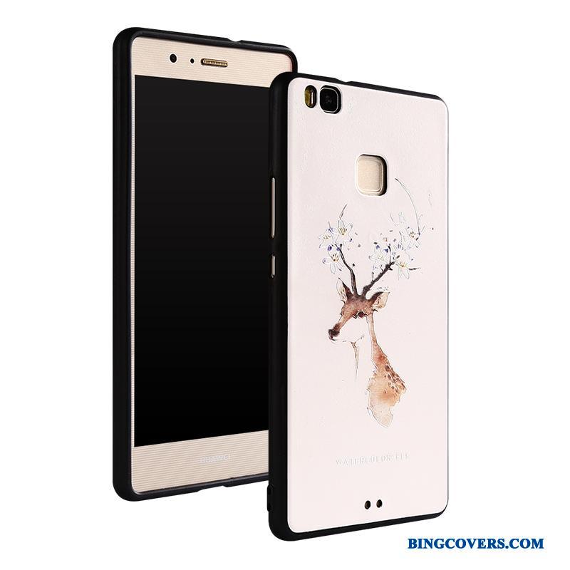 Huawei G9 Lite Anti-fald Beskyttelse Blød Etui Cover Telefon Hvid
